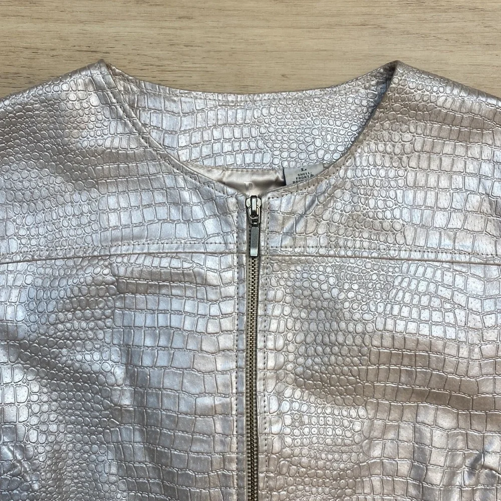 Phosphorus‎ Genuine Leather Knit Sleeve Moto Jacket